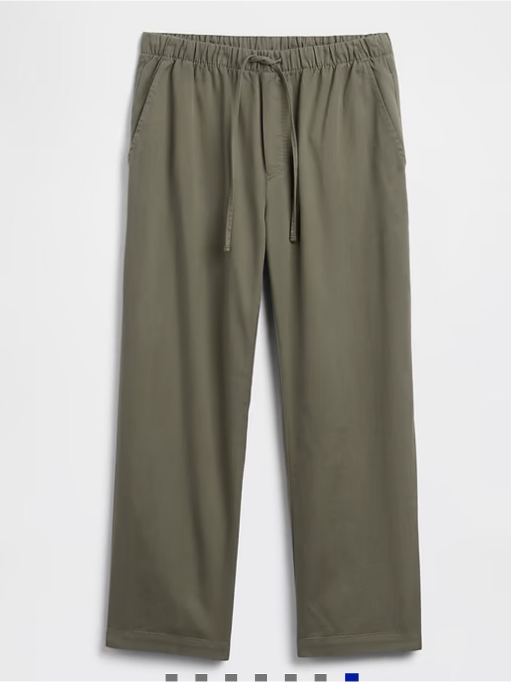 NWT GAP Women’s Black Mid Rise Twill Easy Pant Drawstring Waistband - Picture 12 of 12